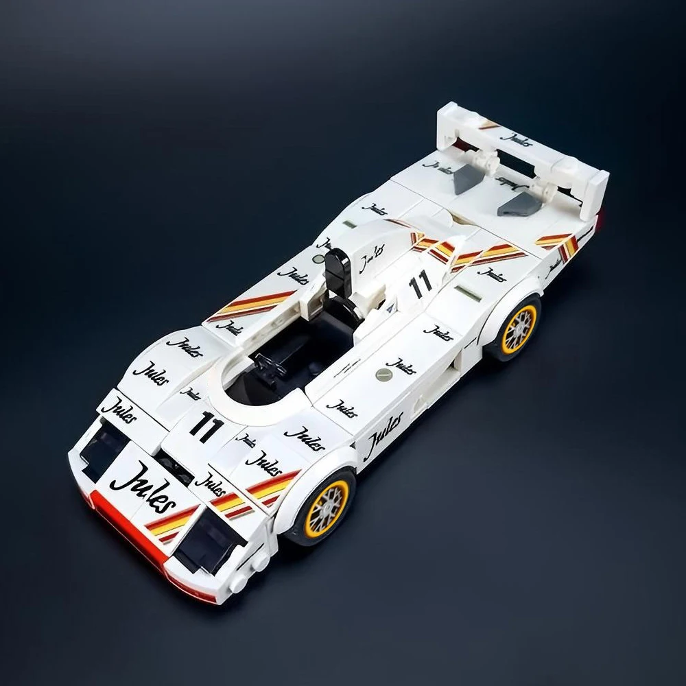 Serie da corsa Modello MOC Building Blocks WEC IMSA Le Mans City Car Tecnologia modulare Regalo Vacanza Assemblaggio Set di giocattoli per bambini