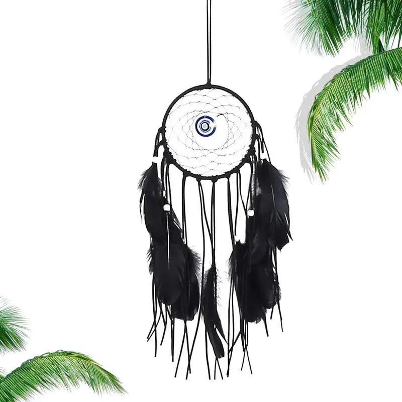 Small Black Dream Catchers Feather Gothic Dream Catcher Auto Bedroom Gothic Decor Catcher For Guarding Your Dreams