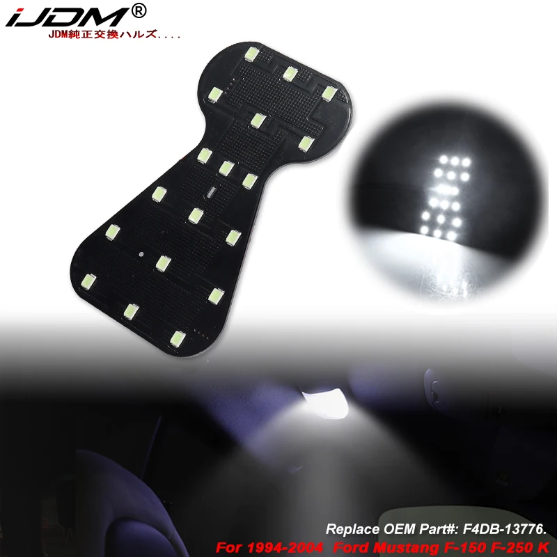 

Внутренний купольный светильник на крыше iJDM ED для 99-07 Fo-rd F250 F350 F450 F550 Excursion, F150 Expedition Mustang Taurus, белая купольная лампа