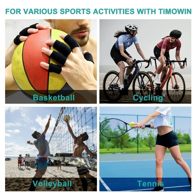 10 Teile/satz Finger Brace Schiene Hülse Daumen Unterstützung Schutz für Basketball Volleyball Badminton Tennis – Detail 7