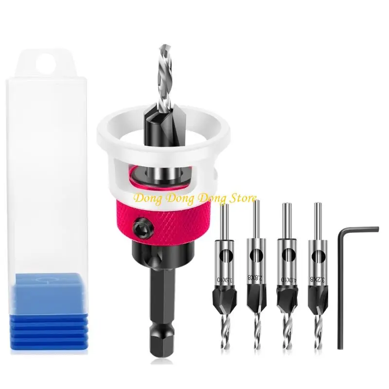 4xba countersink bits pits with depth stop stop woodworking contersink bit