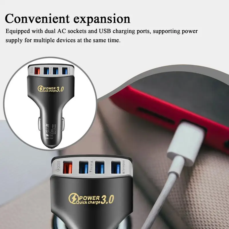 

Fast Car Charger USB Fast Charging Car Charger Port Automobile Accessories For Vehicle Truck Daily Commute Camping Long Drive