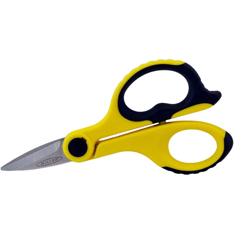 

Miller KS-2 Fiber Optic Kevlar Scissors with Belt Loop Pouch, Easily Portable Utility Scissors for Working Electricians and Tech