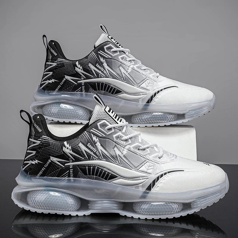 

Спортивные туфли для пар, нескользящая повседневная обувь на толстой подошве, легкие и удобные кроссовки для занятий спортом на открытом воздухе больших размеров.