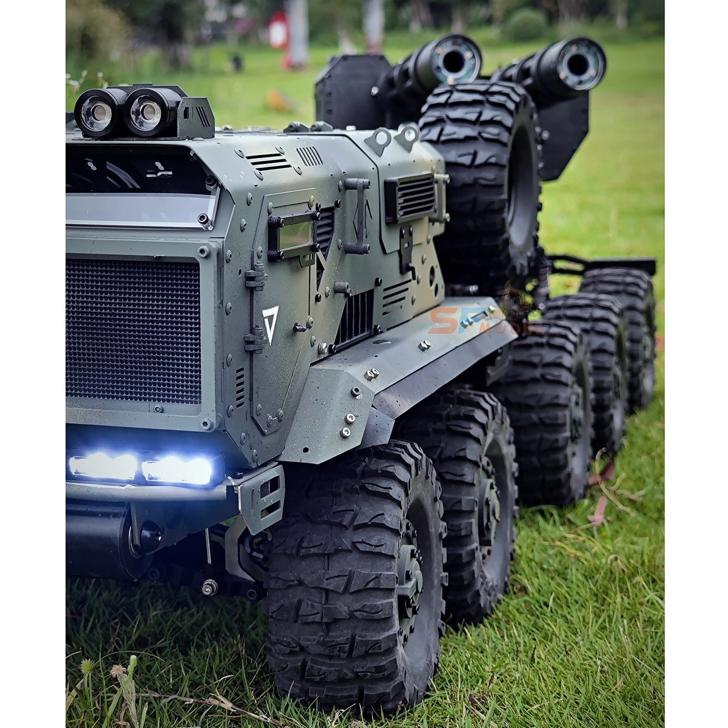 10x10 RC Trucks 1/10 ST10X RC Car RTR Metal Model with Light and Sound Simulation Turret Remote Control Car Model Toy - view 4