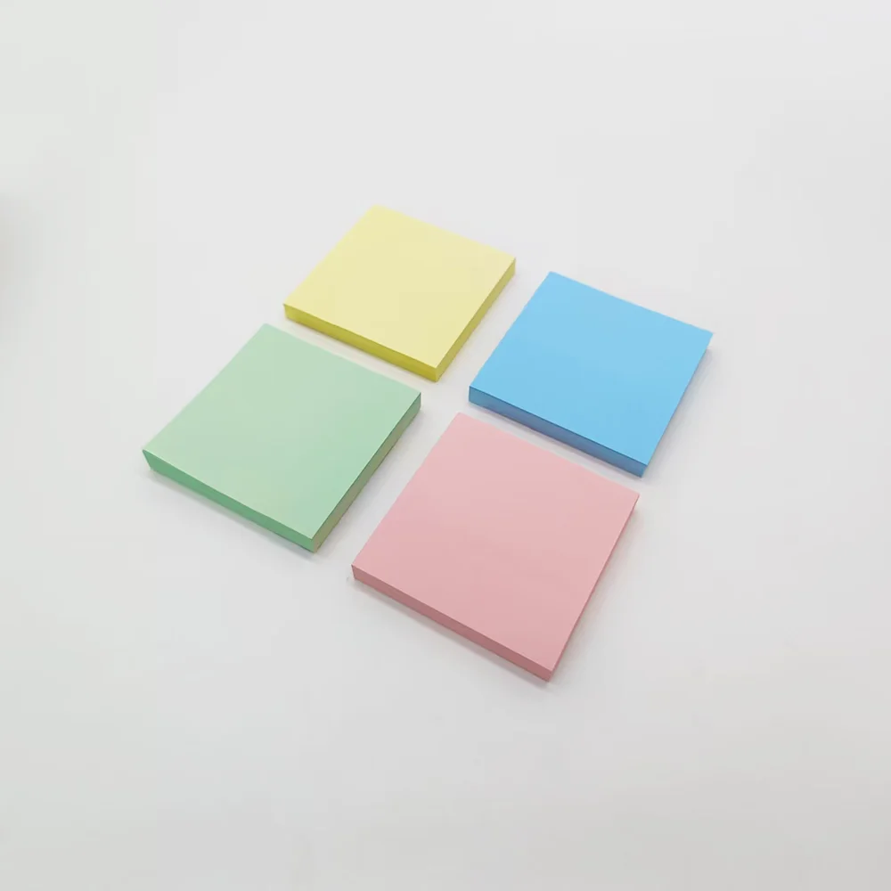 100 Blatt 7,6 x 7,6 cm Haftnotizen, farbiges Notizpapier mit starker Haftung, selbstklebende Notizblöcke für Studenten, handschreibbar S