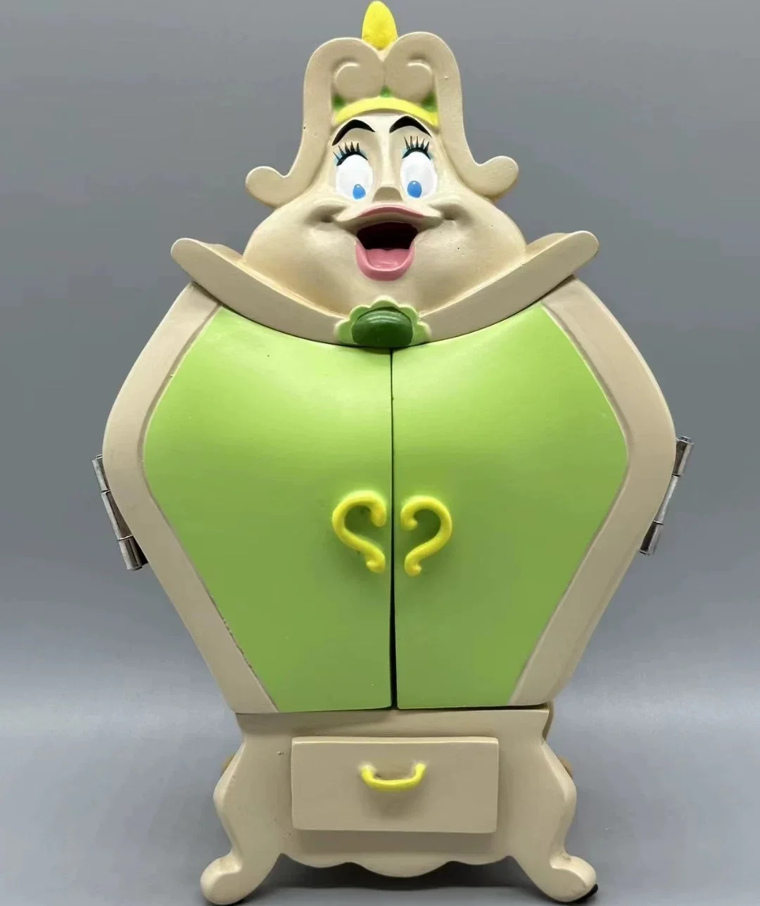 Anime Beauty And The Beast 20cm Funny Mrs.Wardrobe Jewelry Box Pvc Action Figure Toy Funny Gifts For Friend Decoration Xmas
