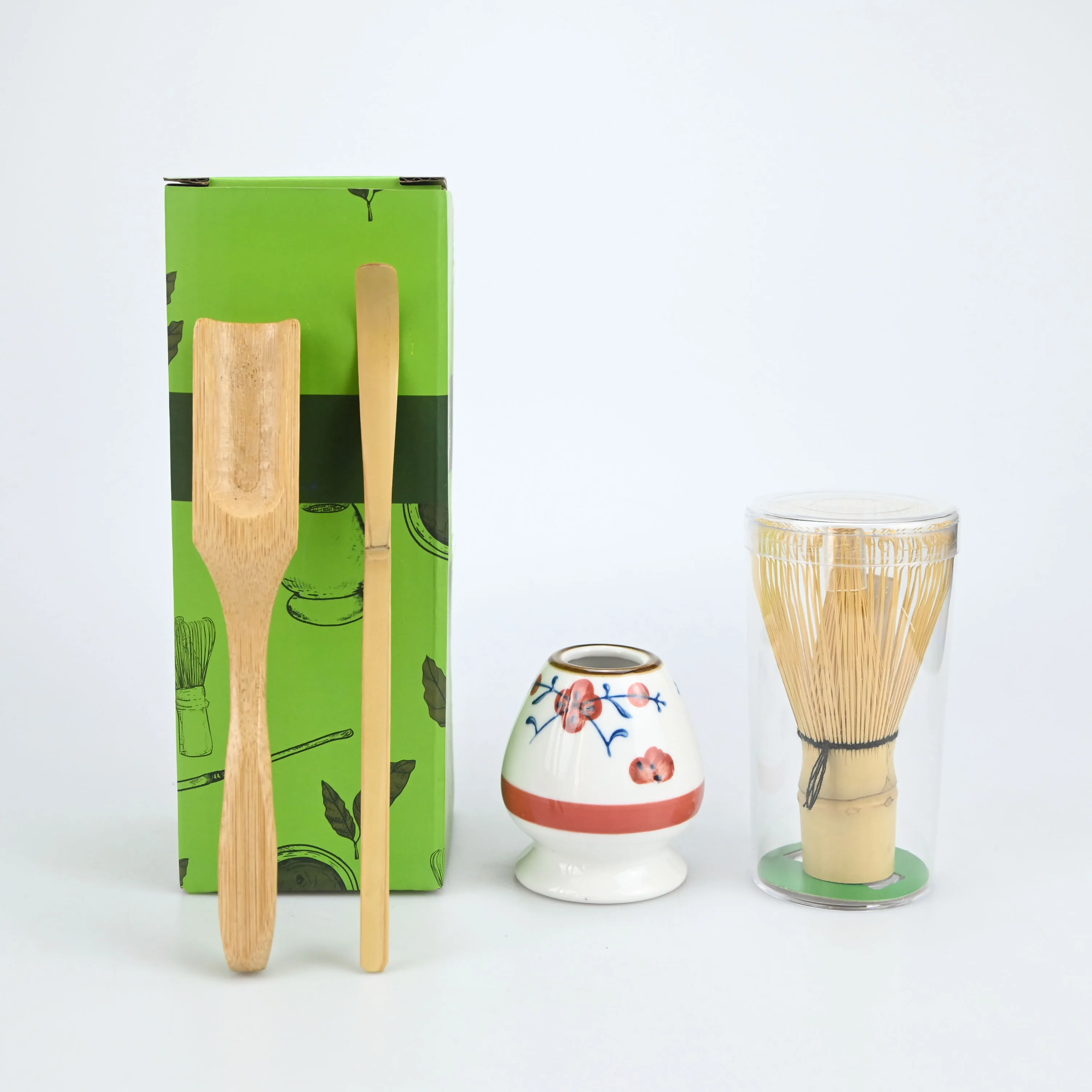 4-teiliges japanisches Matcha- – Bamboo Whisk Chasen Bewertung und Preis