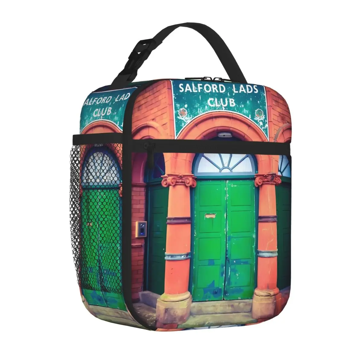 Bestselling Salford Lads Club Splicing Color Neoprene Lunch Bag Overnight Trip Thermal Tote