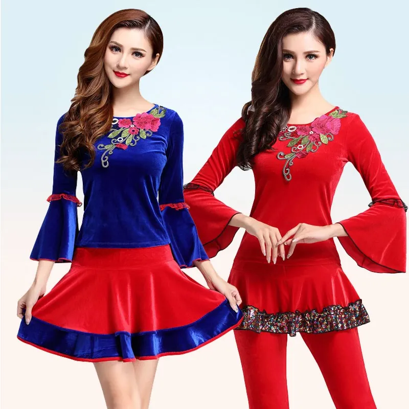 nouveau-costume-de-danse-country-ensemble-de-danse-en-velours-dore-brode-tenue-de-danse-pour-adultes-ensemble-en-deux-pieces-manches-longues-motif-floral