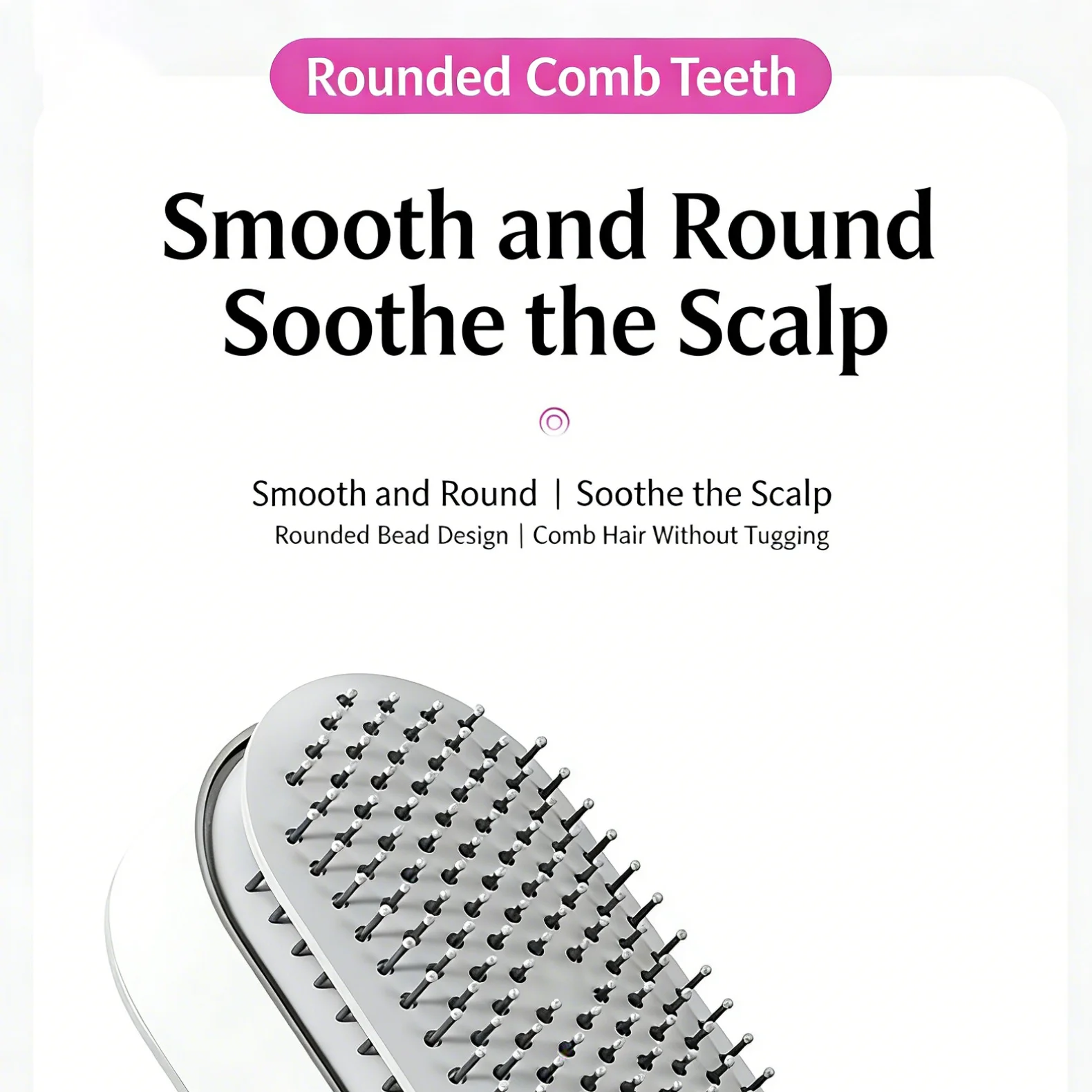 Long‑Hair Airbag Comb 3D Stereo Central Airbag High‑Density Teeth, For Long Hair, Smooth Tangle‑Free Styling