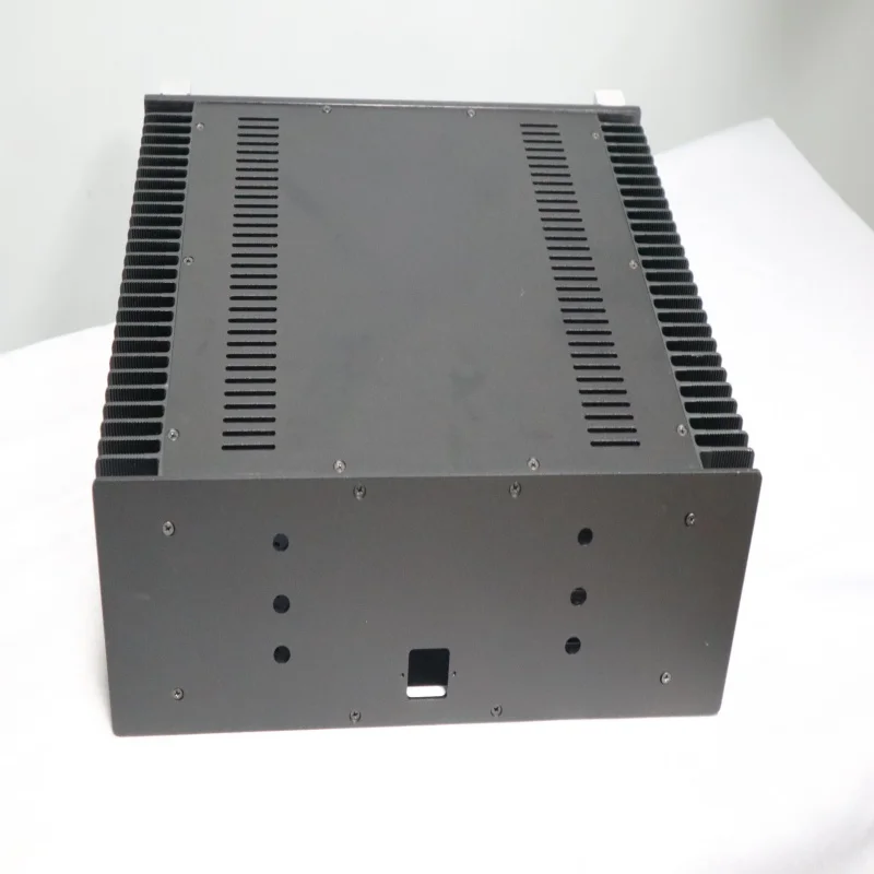 Full Aluminum Power Amplifier Chassis Dual Side Heat Dissipation HiFi DIY Audio Enclosure For Home Speaker Amplifier Assembly
