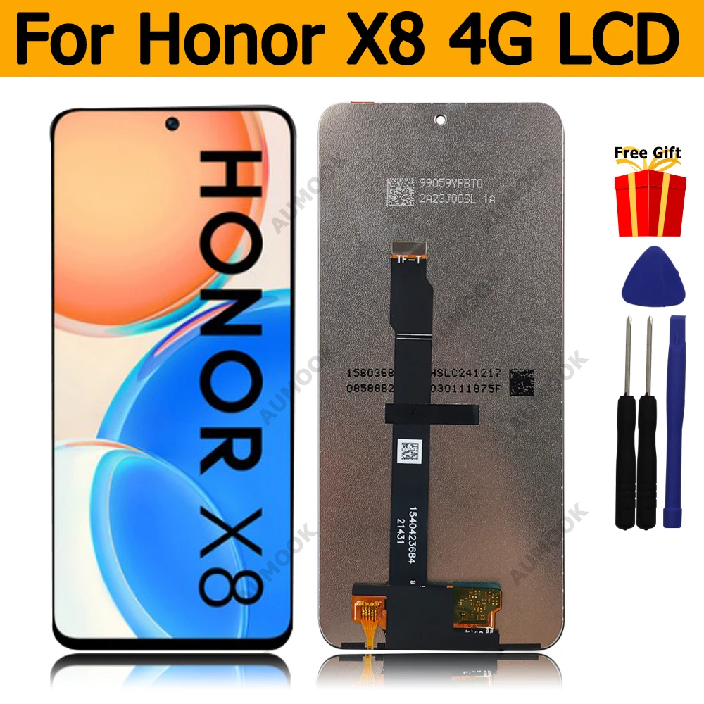 IPS LCD para HUAWEI Honor X8 pantalla táctil digitalizador montaje piezas de repuesto para Honor X8 TFY-LX1 TFY-LX2 TFY-LX3 LCD