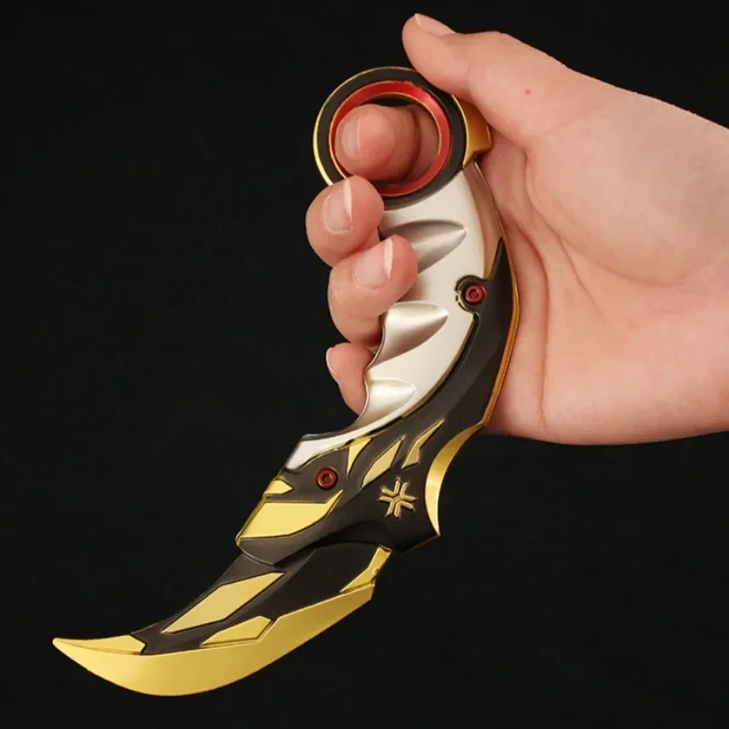 อาวุธ valorant 16cm champions Karambit Claw Knife เกมโมเดลโลหะดาบอาวุธอุปกรณ์ต่อพ่วงเครื่องประดับของขวัญของเล่น
