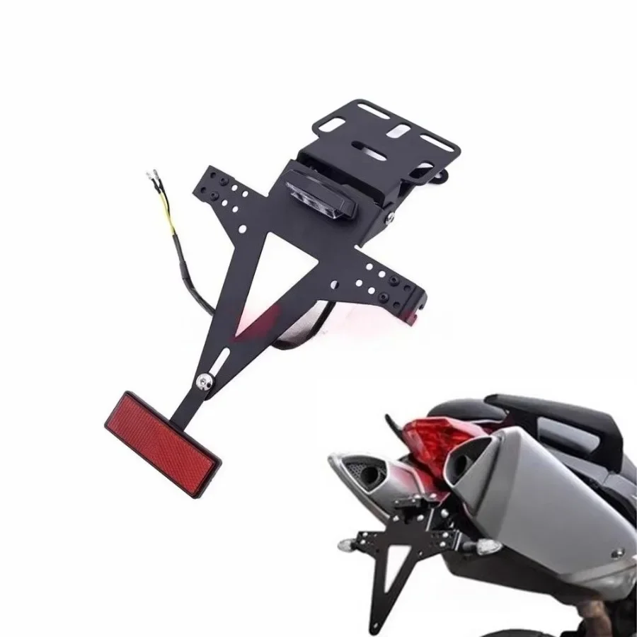 

NEW Motorcycle Adjustable Angle License Number Plate Frame Holder Bracket For Yamaha Yzf R1 R3 R6 R15 R25 Fz6 Mt-07 Mt 07