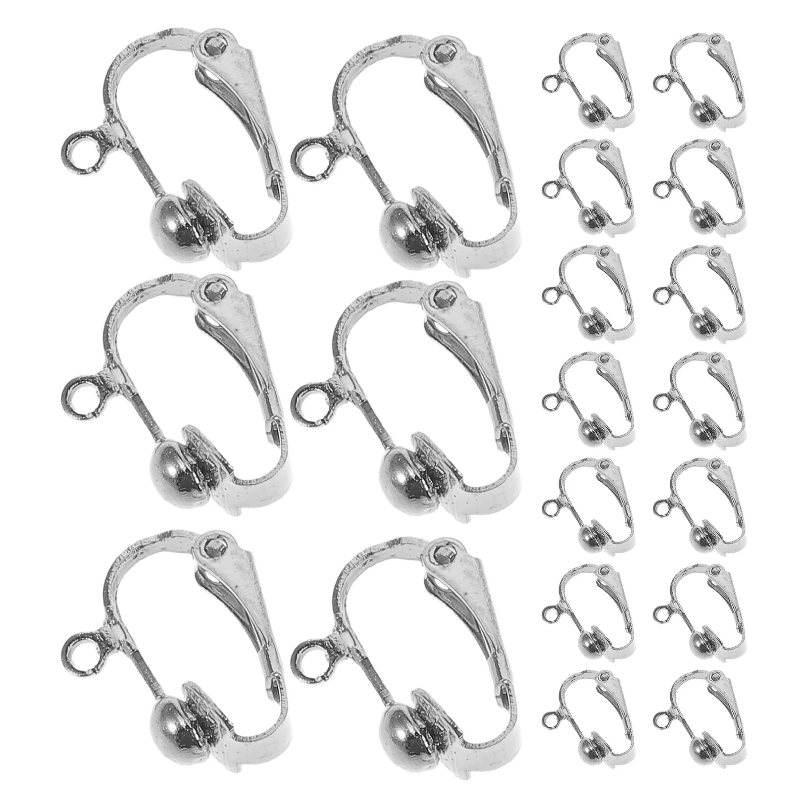 100pcs Clip-On Earring Converter Components Earring Clips Converter Non Pierced Ears with Clips Converters Stud to Clip-On Adapt