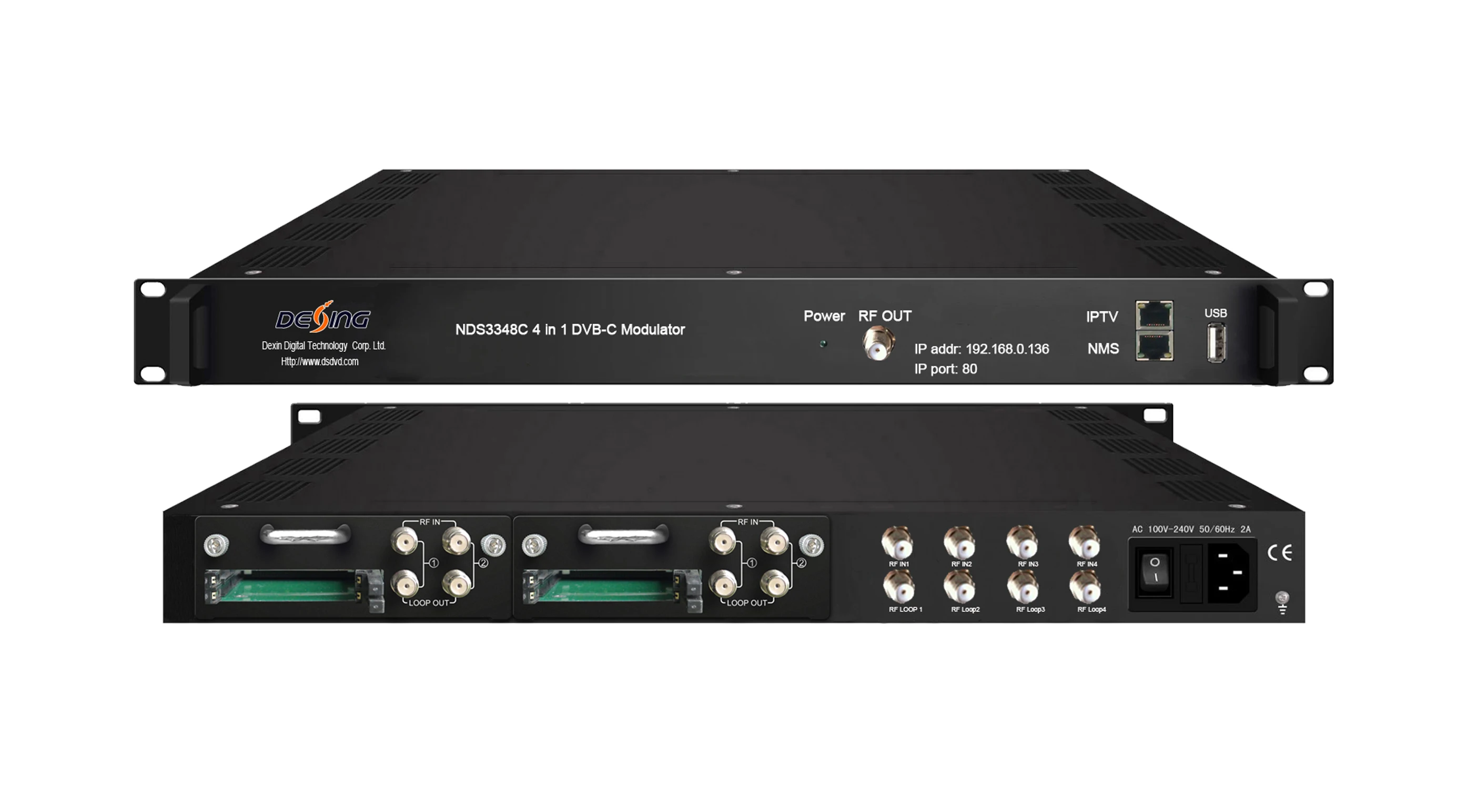 NDS3348C DVB S2 CAM 4 in 1 QAM Modulator