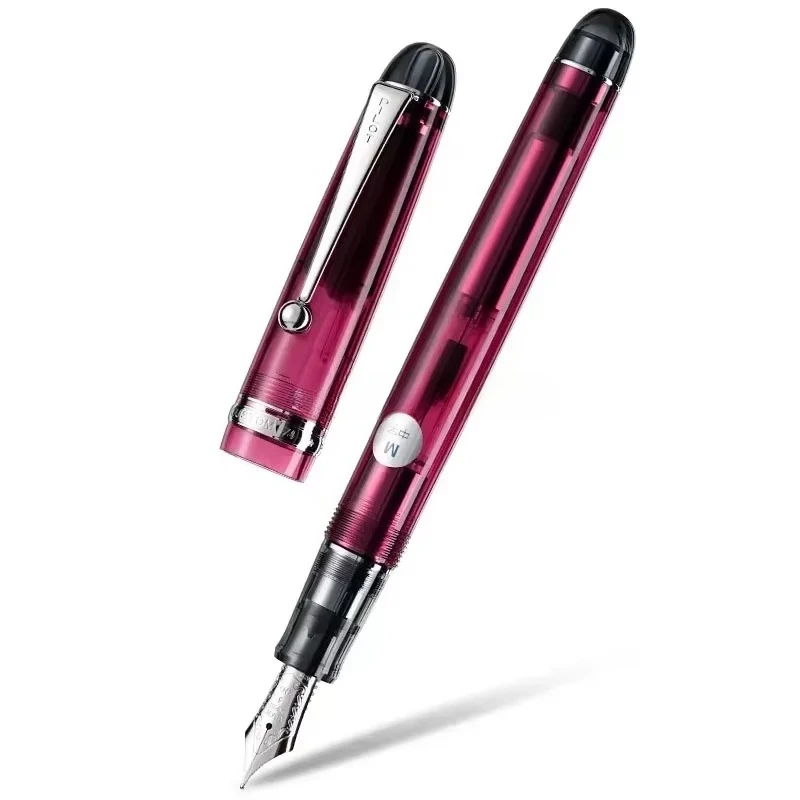 

Japan Original Pilot Custom 74 Transparent 14k Gold Resin Fountain Pen Soft Nib Business Office Students Writing Gift FKK-1000R