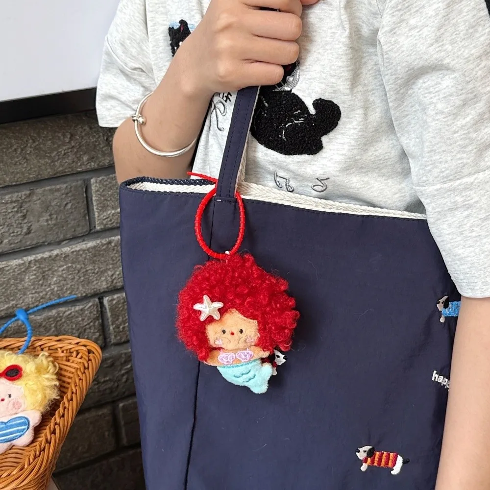 New Stuffed Figure Bag Pendant Dolls Soft Cartoon Little Girls Backpack Charms 8cm Size Keychain Cute Keyring Doll Gift Giving