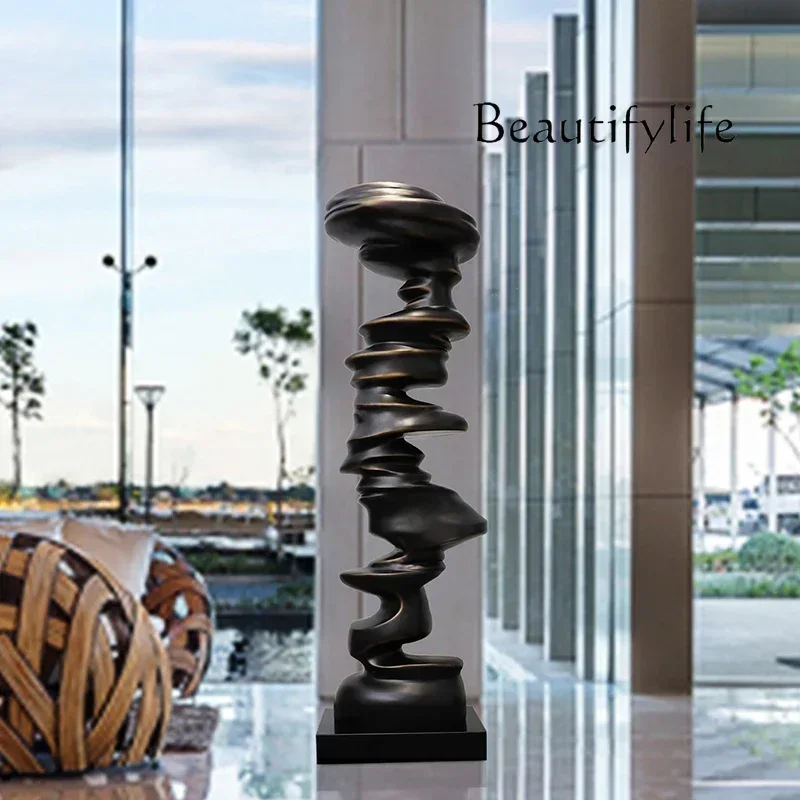 Taihu stone large glass fiber reinforced plastic sculpture entrance floor ornament lobby landscape art decoration