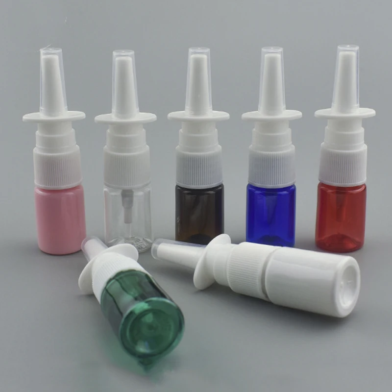 

100 шт./лот, пластиковый распылитель для носа, пустой распылитель с насосом, портативный 5 мл, распылитель для полости рта, насос для носа, многоразовые бутылки