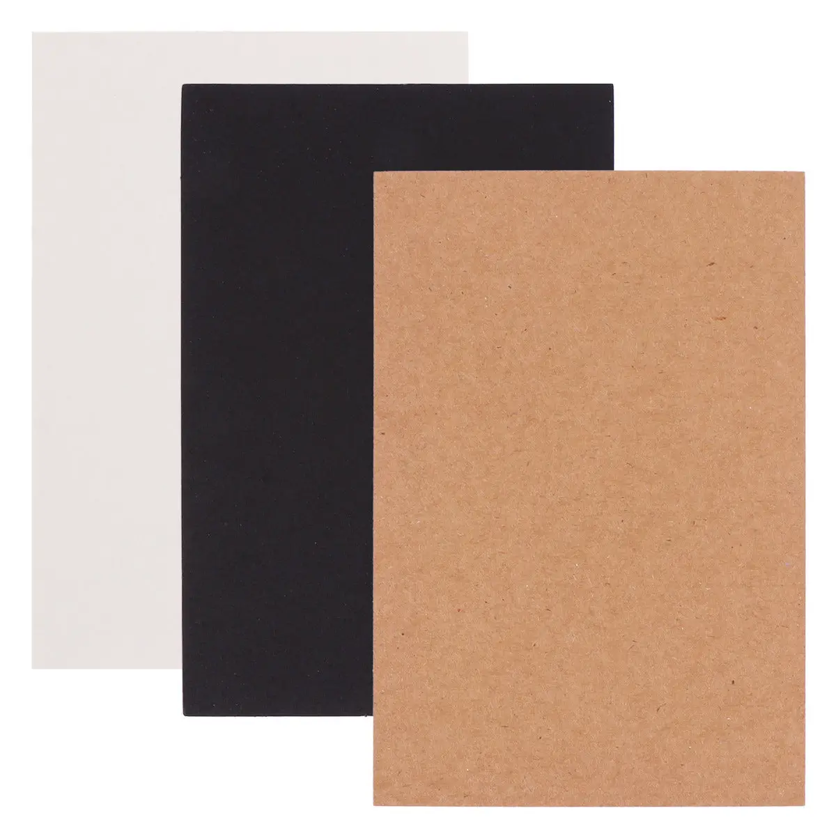 

1Set Kraft Paper Cards Premium Thick Paper 3 Colors DIY Greeting Message Postcards Wedding Birthday Graduation