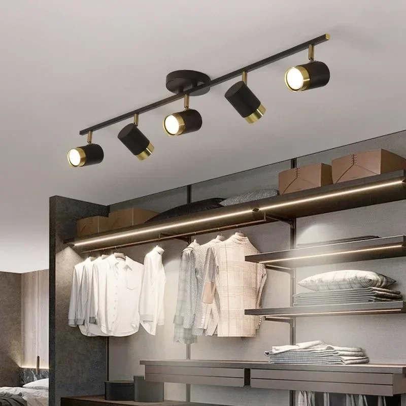 Led Pendant Modern Lights for Track Living Room Dedroom Clothing Store Black Ceiling Chandelier Home
