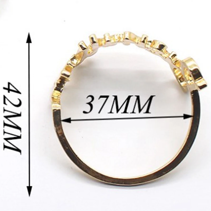 خواتم معدنية للحروف الأبجدية ، ديكور الطاولة ، حامل منديل ، منشفة زفاف ، عشاء ، 6 صوفي