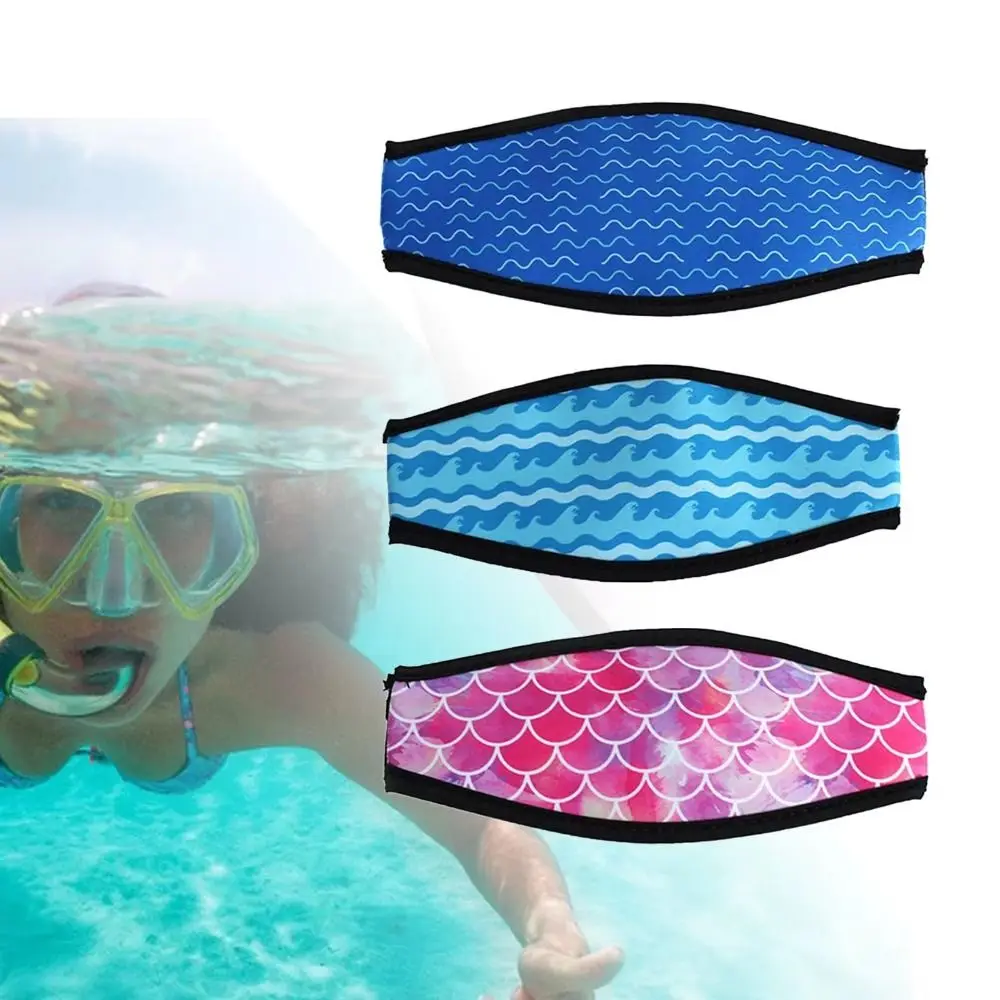 Neoprene Diving Mask Strap Hair Protective Comfort Padded Diving Strap Cover Non-Slip Hair Wrap Diving Mask Protector Snorkeling