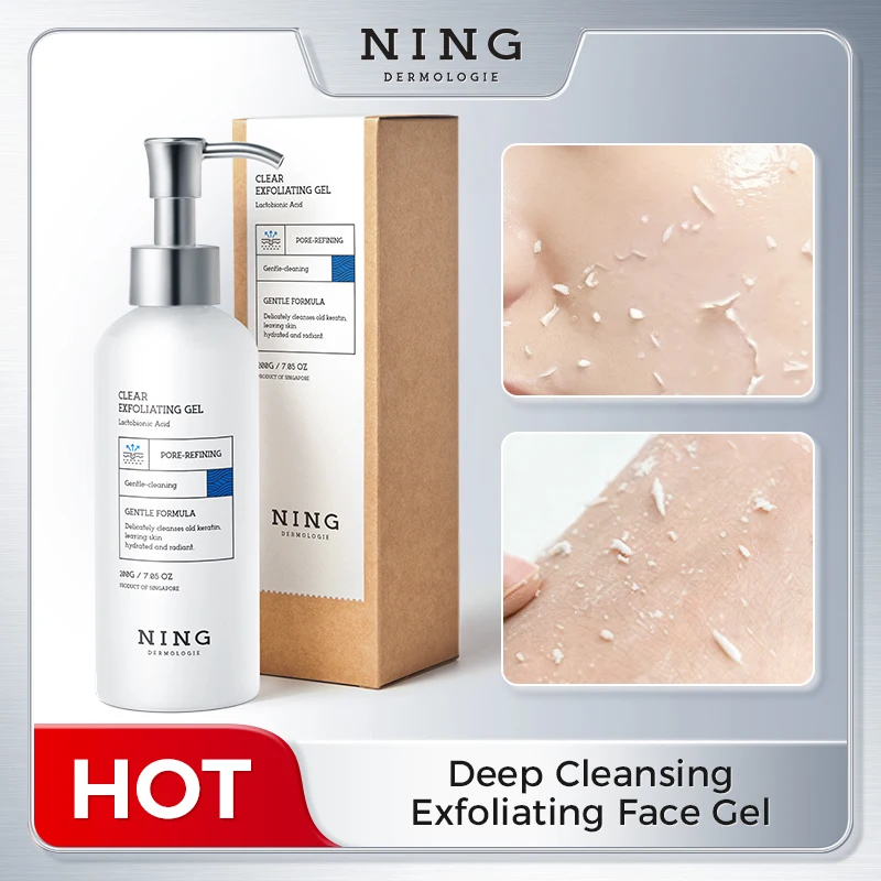 

Exfoliating Gel Face：Peeling Gentle Deep Cleaning Dead Skin Remover Brightening Hydrating Niacinamide Pore Refining 200g