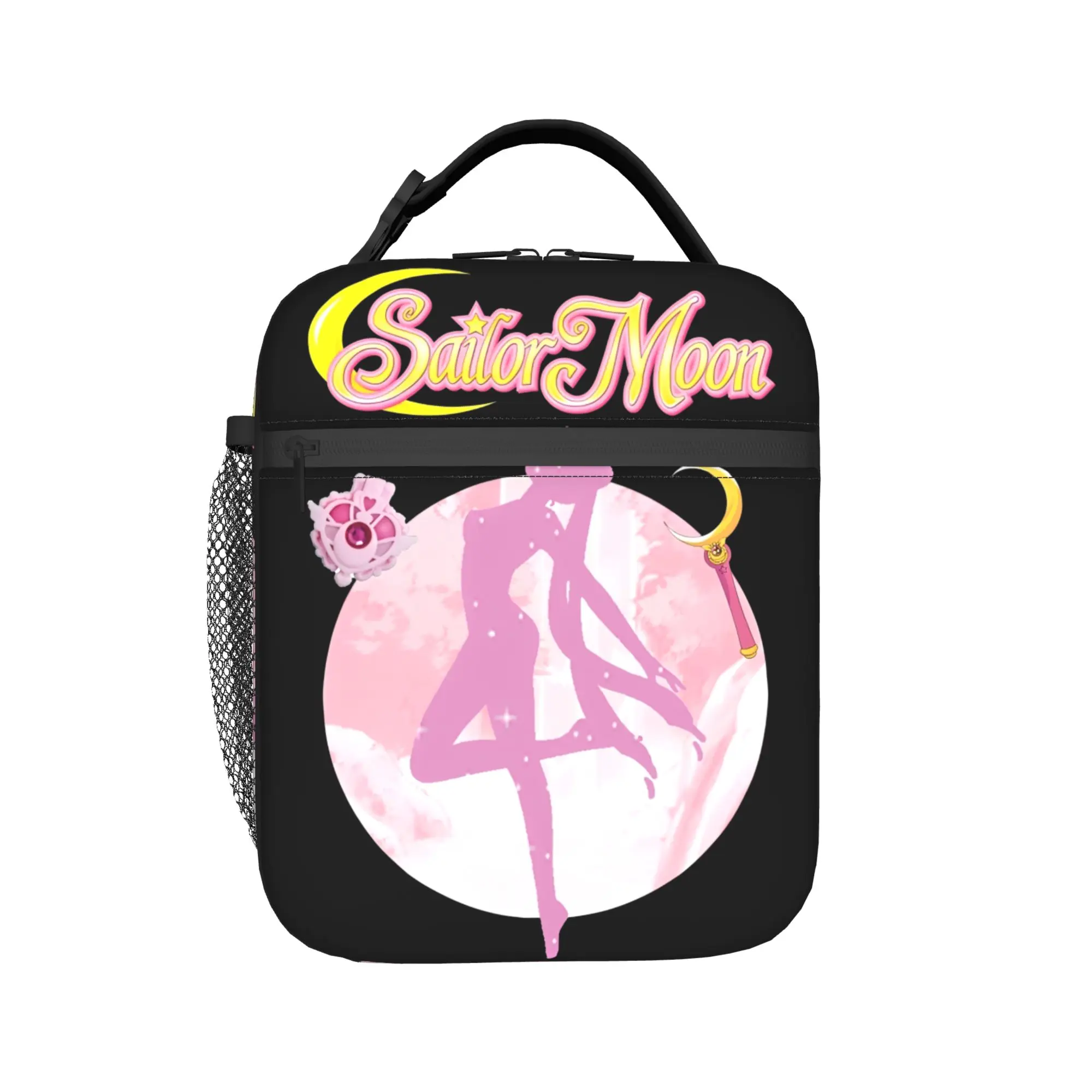 

Аниме-аксессуары для девочек Sailor Moon Luna, изолированная сумка для обеда, сумка для хранения продуктов для работы, портативная сумка-холодильник, термосумка для обеда