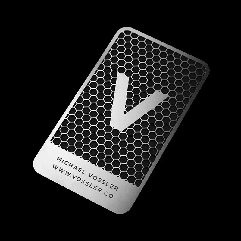 

Wholesale Custom Stainless Steel 304 Metal Business Cards Metal Membership VIP Cards Metal Visiting Name Cards