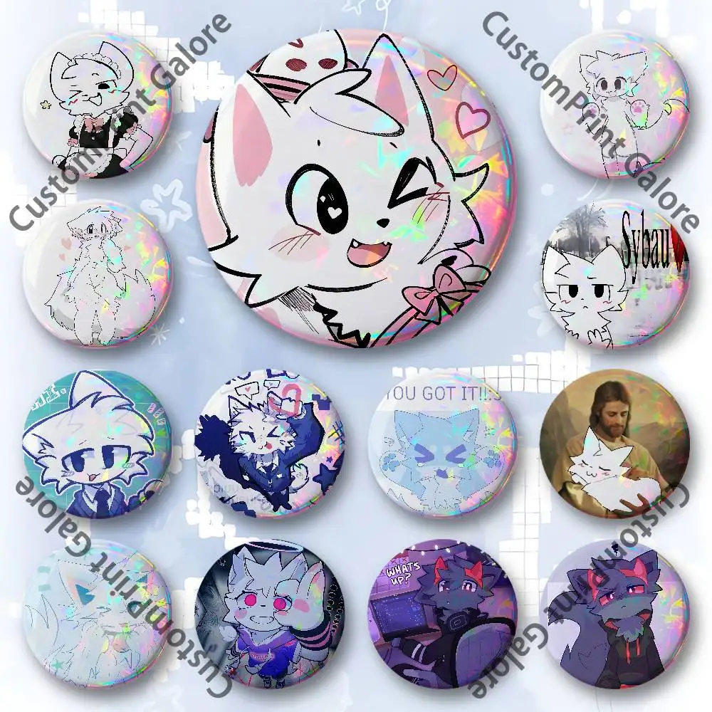 

B-Boykisser Custom Badges 75mm 44mm 25mm Brooch Backpack Hat Enamel Pins Accessories Toys Gifts