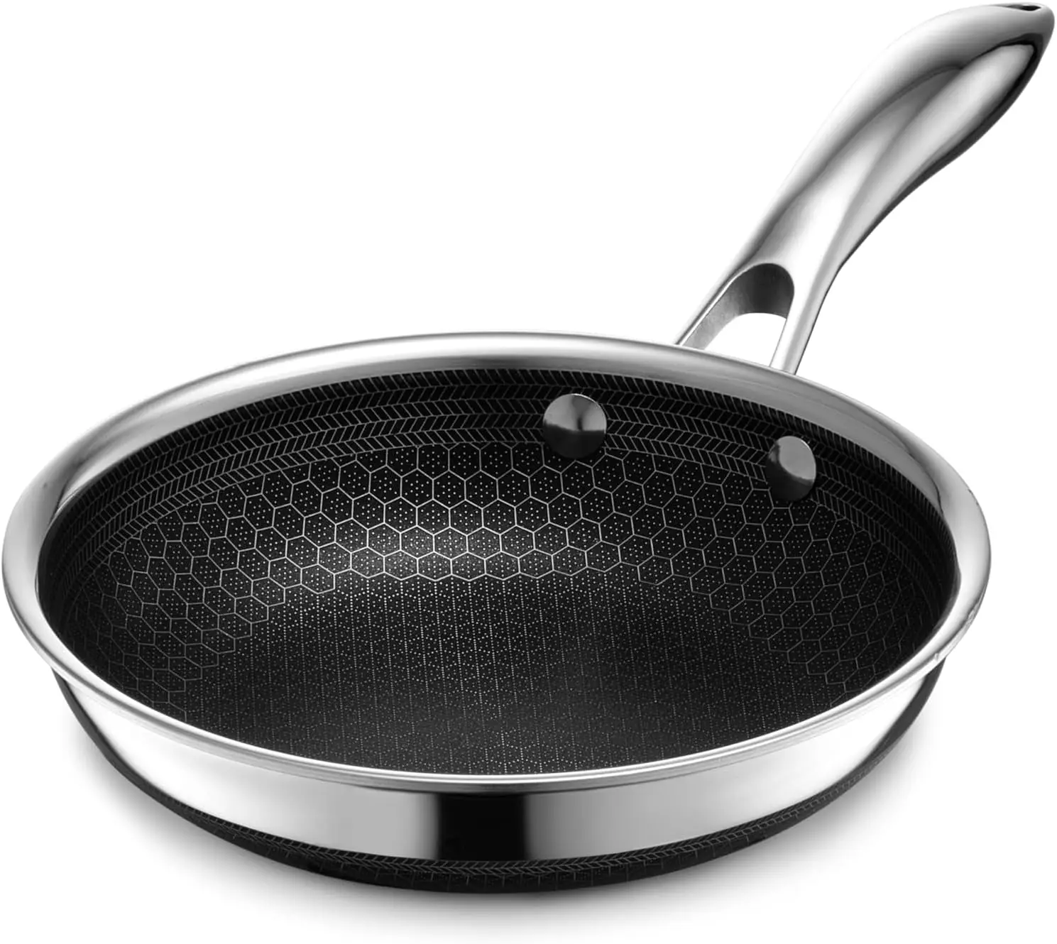 

7-Inch Nonstick Frying Pan with Stay-Cool Handle, Dishwasher & Oven-Safe Up to 900°F, Induction Compatible for All Cooktops