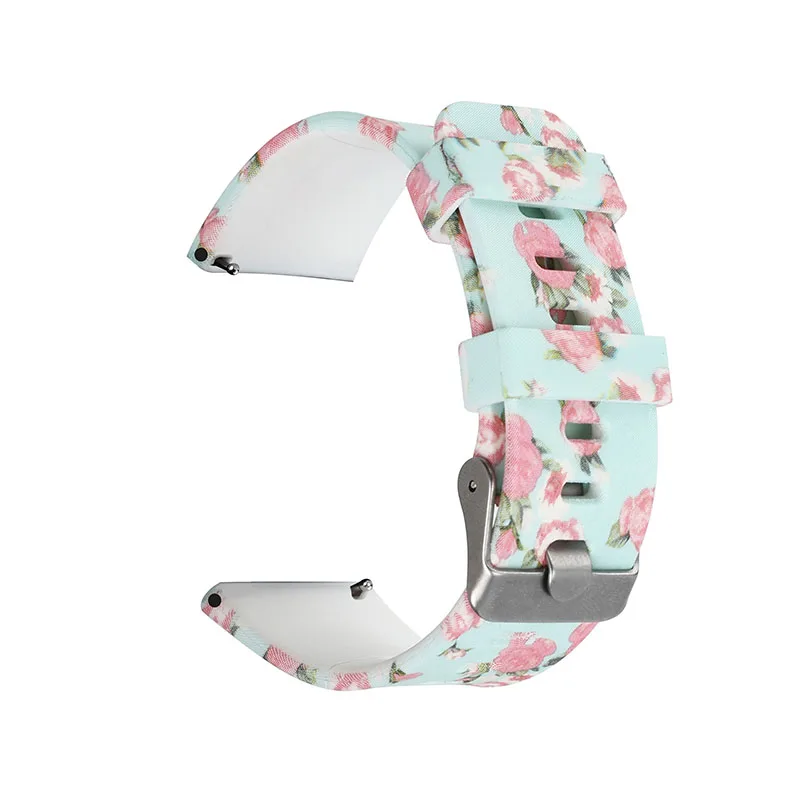 

Для TicWatch Pro/TicWatch GTX стильный силиконовый ремешок для часов с принтом, сменный ремешок на запястье 22 мм - тип A