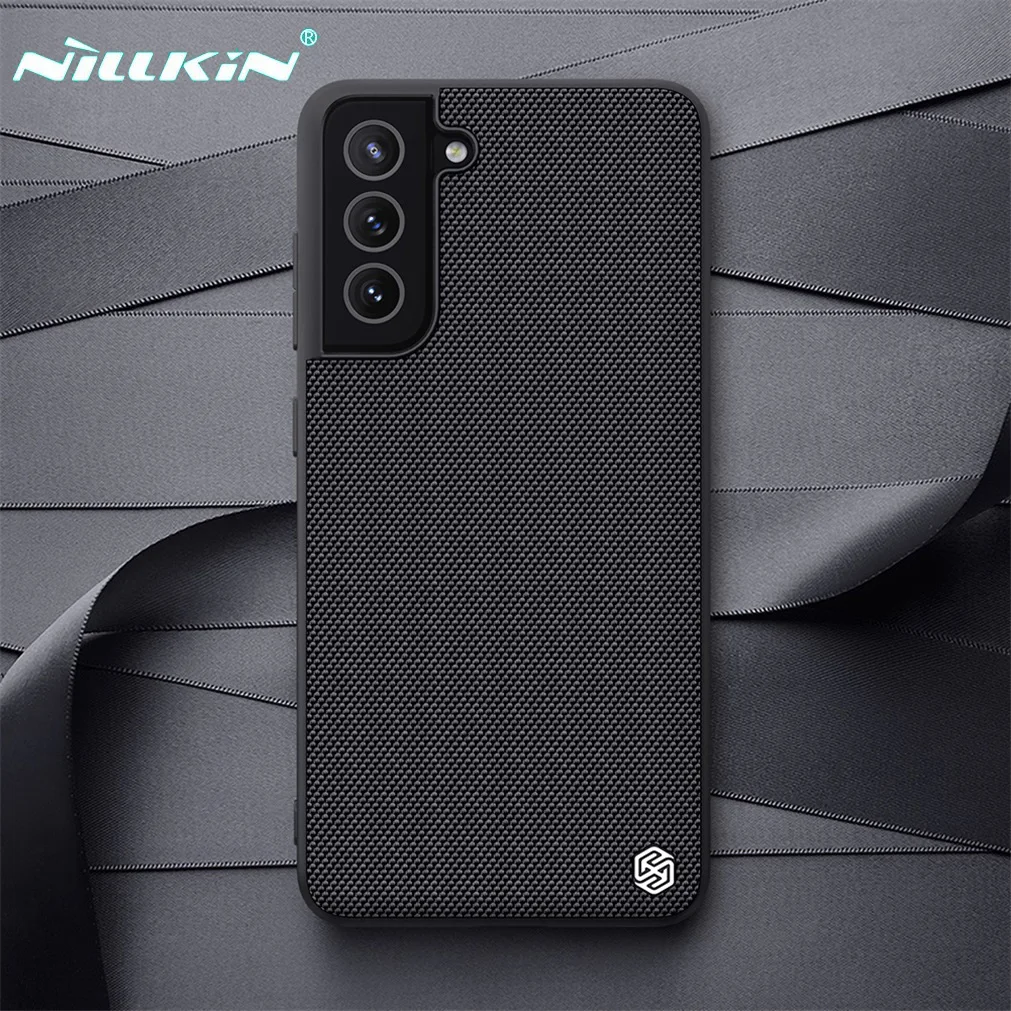 For Samsung Galaxy S21 FE 5G Case NILLKIN Textured Nylon Fiber Non-slip Protector Back Cover For Samsung S21 Ultra S21 Plus 5G