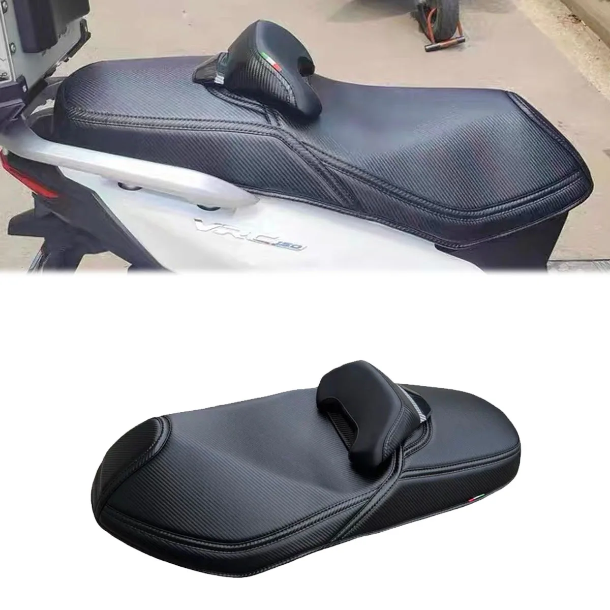 

Подходит для VOREIA VRC150 VRC 150, чехол на сиденье мотоцикла, аксессуары для модификации поясничной поддержки, чехол на сиденье со спинкой