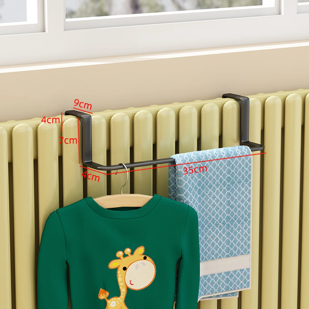 This Practical Metal Towel Rack Keeps Your Items Warm While Adding Style to Your Space Comes in Two Distinct Sizes