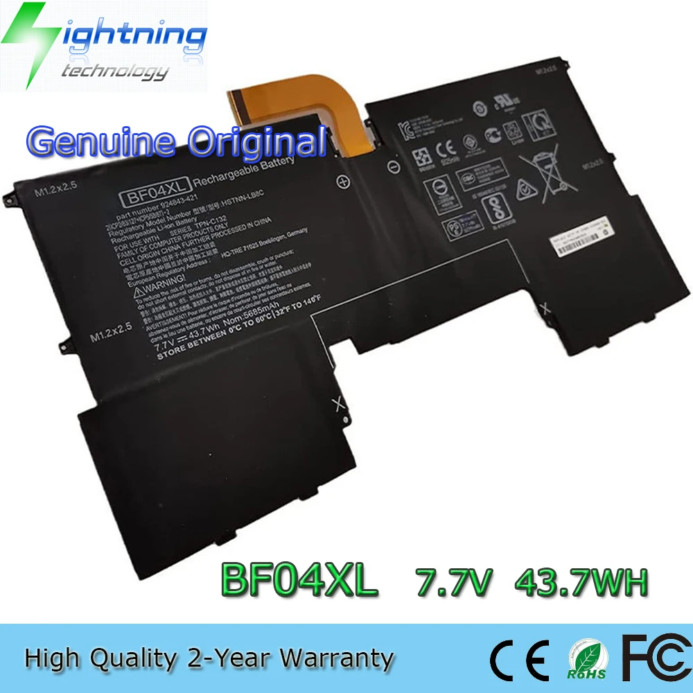 Brand New Genuine Original BF04XL 7.7V 43.7Wh Laptop Battery for HP Spectre 13-V115TU Series HSTNN-LB8C 924843-421