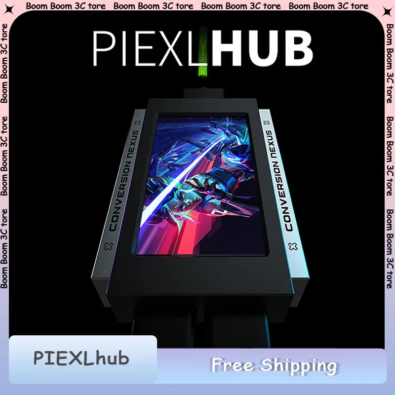 

PIEXLHUB Aluminum Alloy Shell Compatibility HM Hub Web with Screen 2-to-3 Port 8K Hz Independent Power Web Driver PC Accessories
