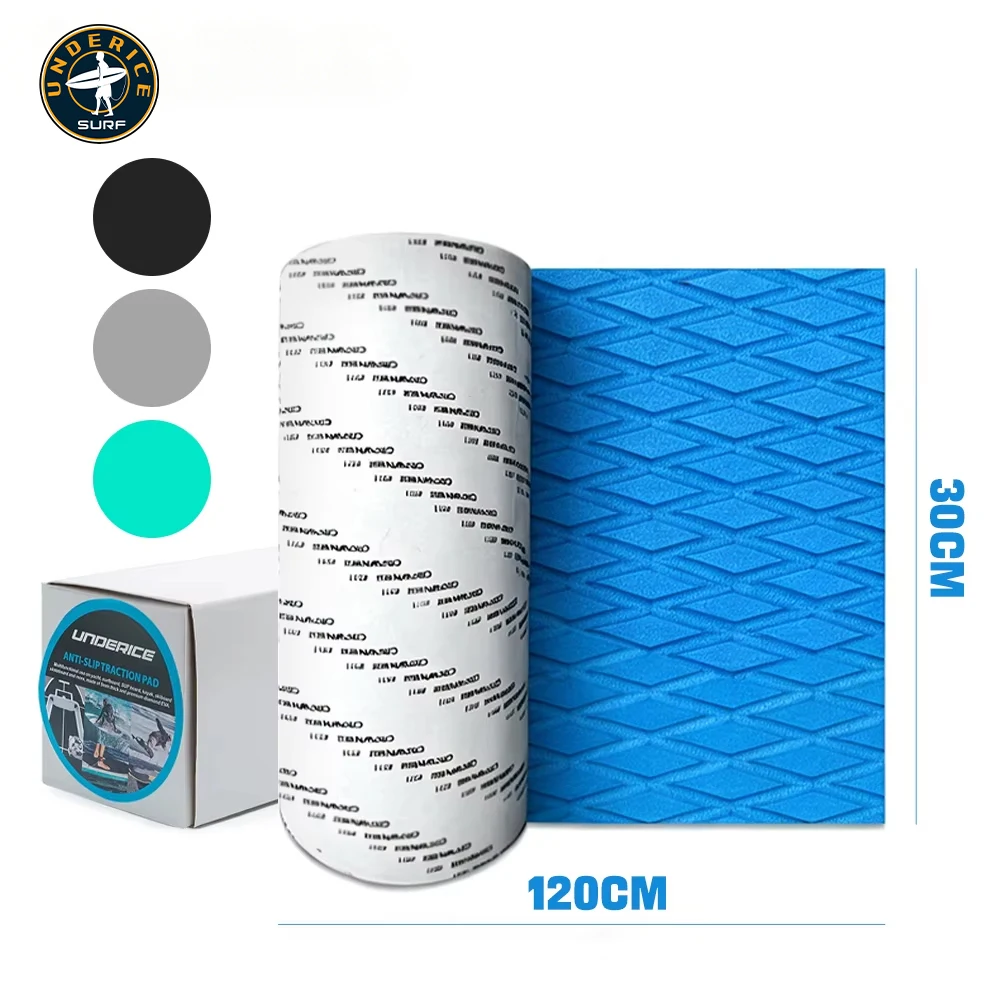 

120*30cm Surfboard Traction Pad DIY SUP Grip Mat Non-slip Diamond Grip Mat Kayak Motorboat Stairs