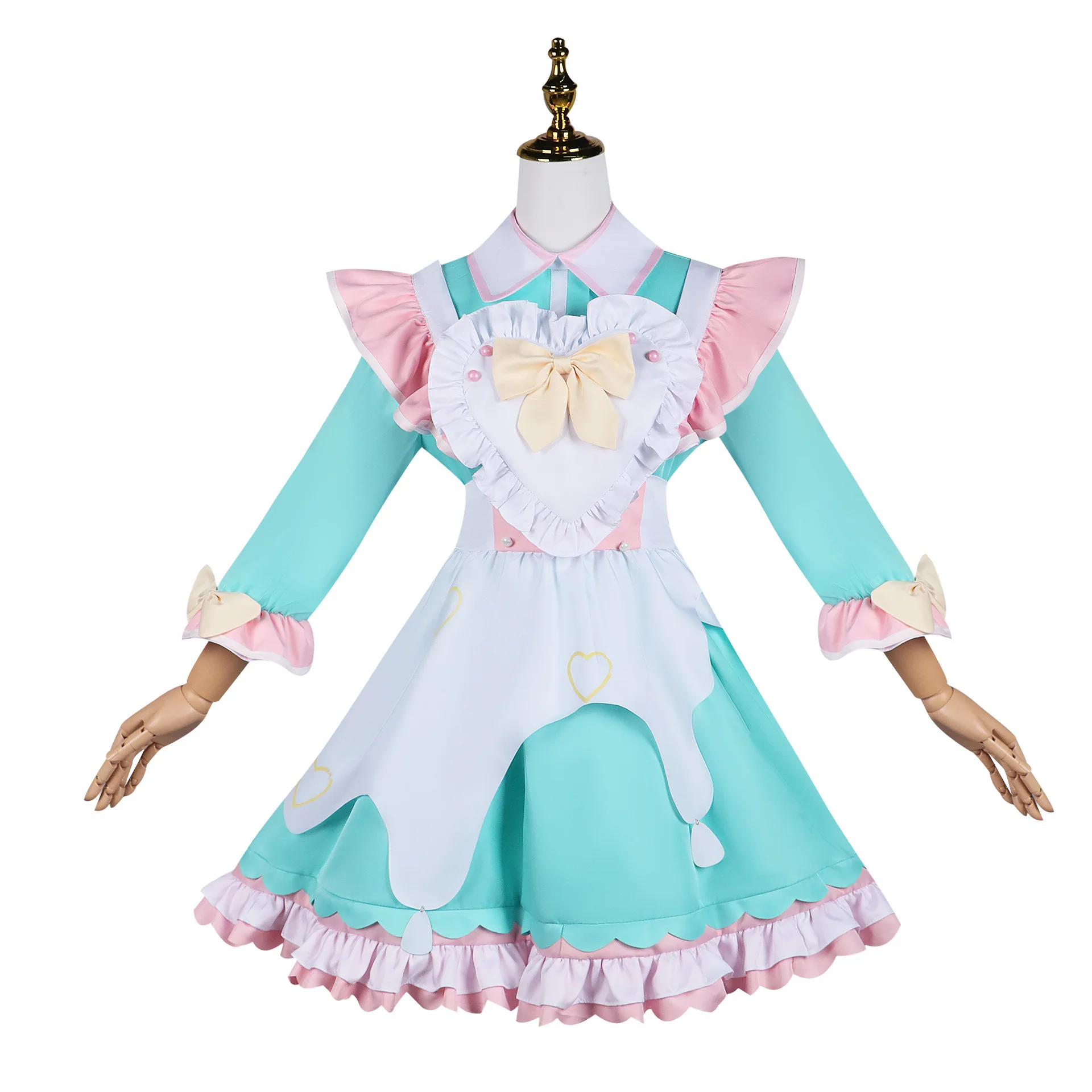 Neughty Girl explosive KAngel Streamer Ame Cosplay Costume New Maid Suit parrucca Halloween Party Clothes Women Cute Sweet Sexy Dress