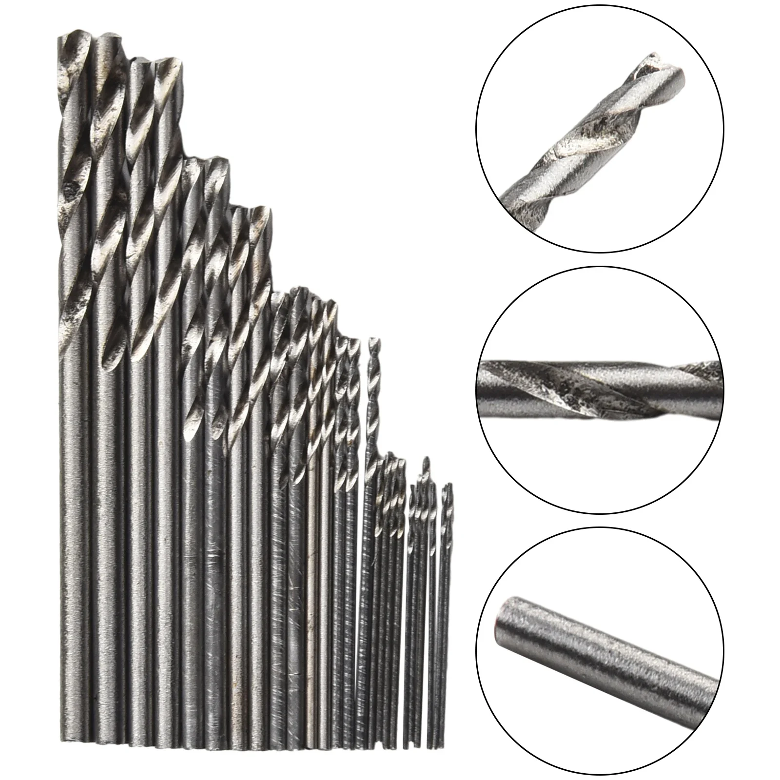 

For Electrical Shank rotary Drill bit Jewelry Miniature Straight Shank drilling 25Pcs Mini HSS Drilling Bits Set