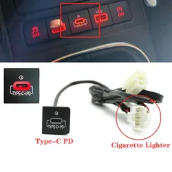 USB Car Charger Socket 12V/24V USB Charging Outlet Power Adapter Type C PD for VW Golf 6 Jetta 5 MK5 Sagitar Touran