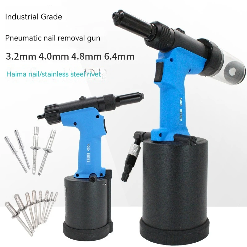 Self suction pneumatic nail pulling gun core pulling rivet gun stainless steel hydraulic seahorse nail gun RL4000