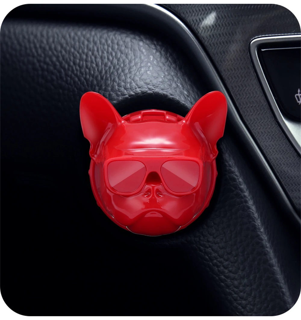 

Start Button Cover Bulldog Car Engine Button Cover Push to Start Switch Button Ignition Cover Start Stop Switch Decorative
