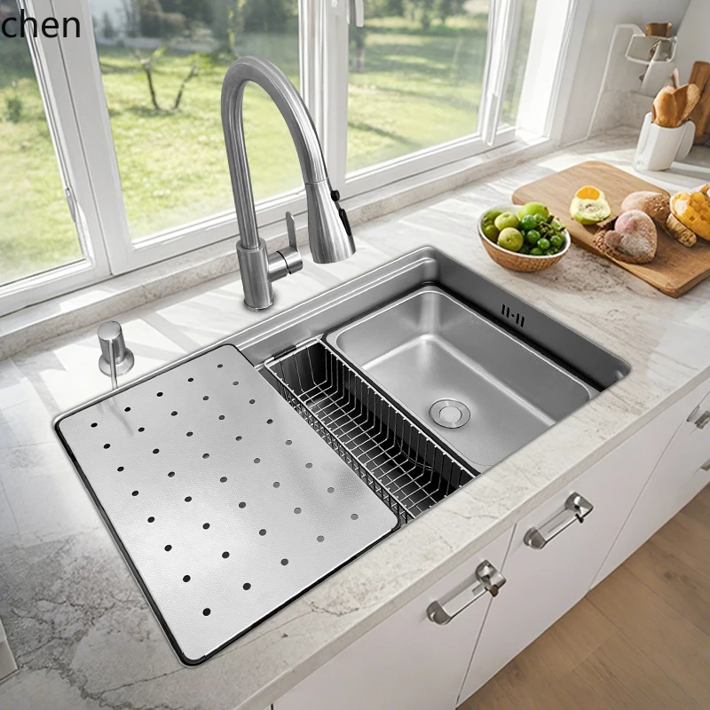 HXL Embossed SUS304 Stainless Steel Sink Kitchen Wash Basin