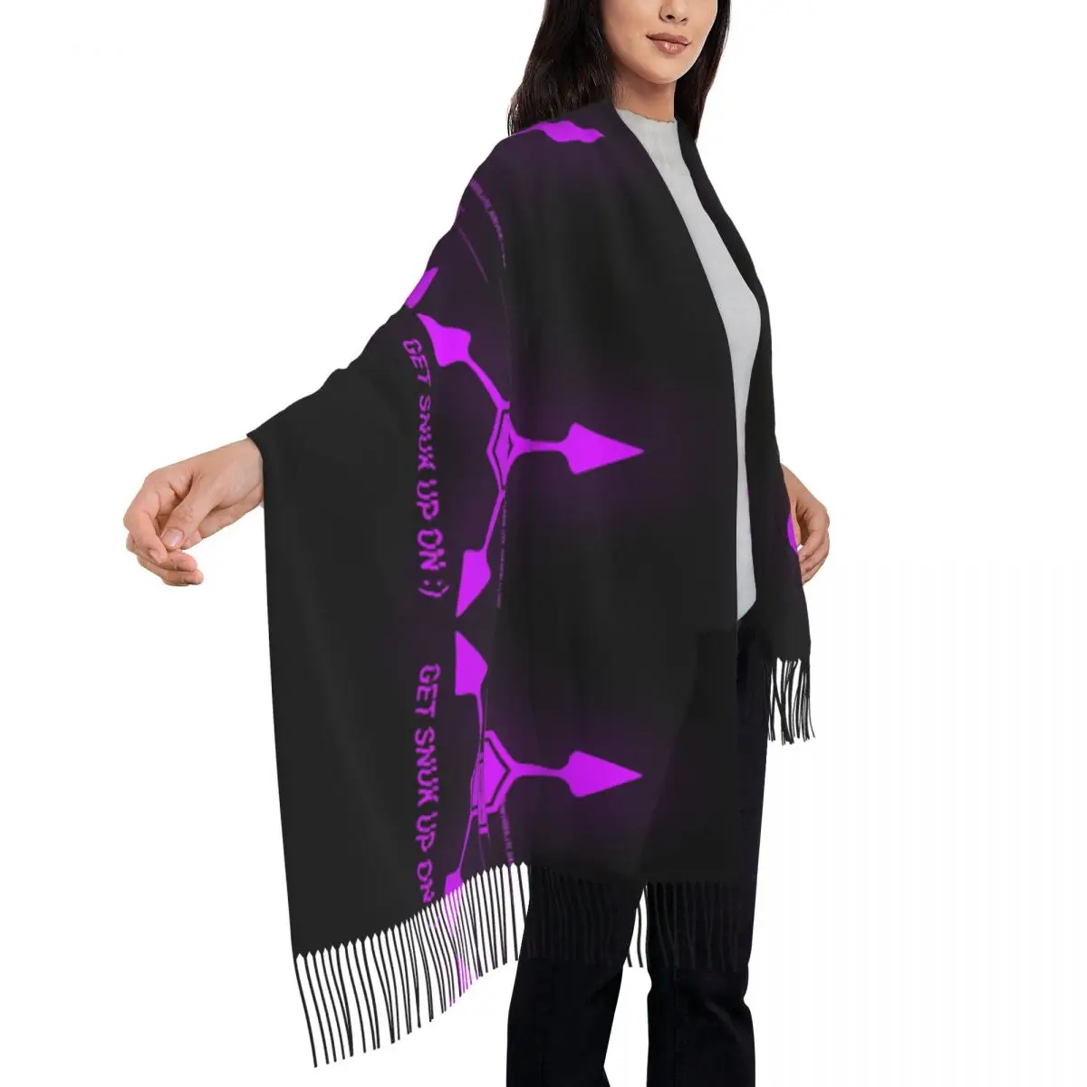 Outdoor Scarf Winter Robot Murder Drones V Uzi Shawls Wrpas Graphic Bufanda Mujer Female Retro Scarves Wraps