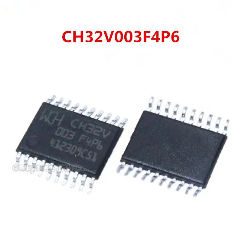 50Pcs/Lot 100% New CH32V003 CH32V003J4M6 CH32V003A4M6 CH32V003F4P6 CH32V003F4U6 Industrial-grade MCU System Frequency 48MHz