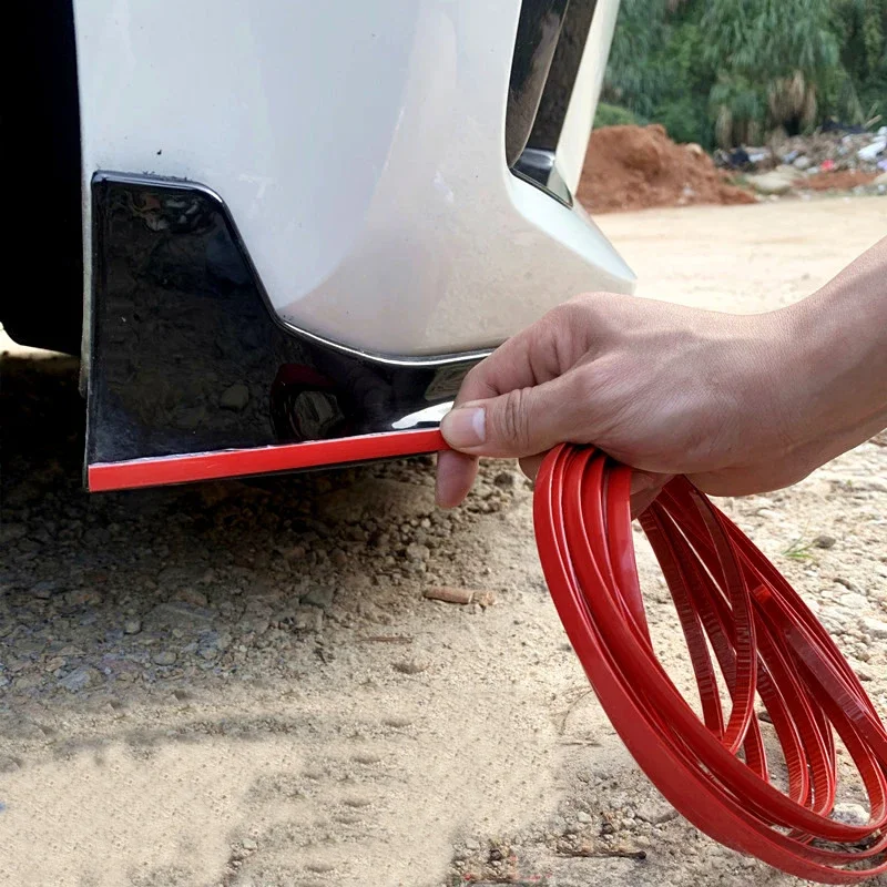

3M/5M Car Bumper Red Decoration Strip Car Door And Window Protection Strip Car Door Decoration Strip Body Anti-collision Strip